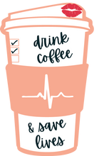 Load image into Gallery viewer, "Save Lives" Lipstick Enamel Pin in Rose Gold