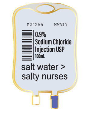 Salty IV Bag Enamel Pin